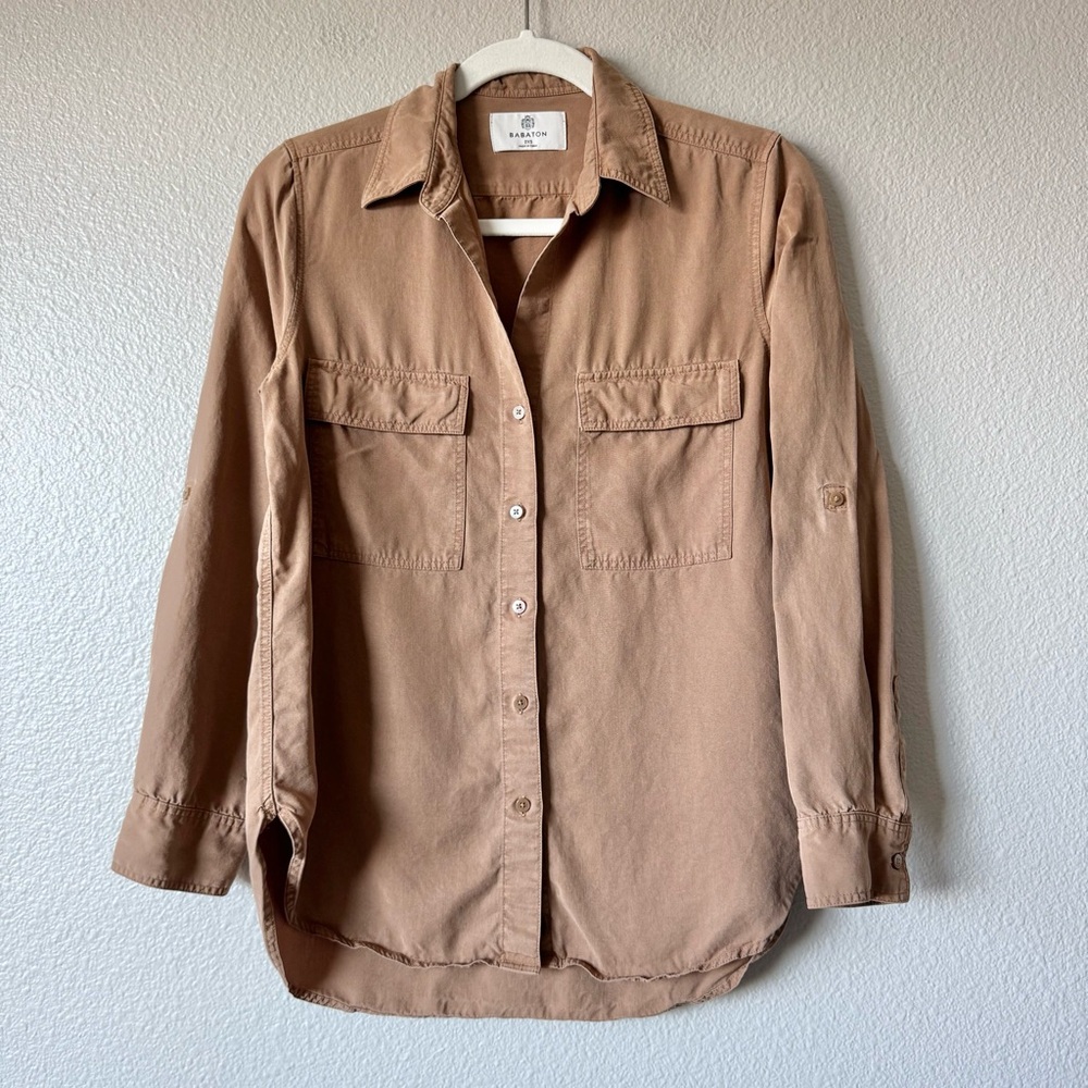 Babaton Long Sleeve Shirt Roll Tab Sleeve